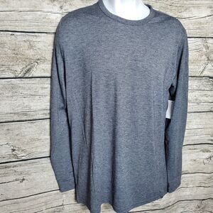 32 Degrees Heat Men's Long Sleeve T-Shirt Charcoal Size L